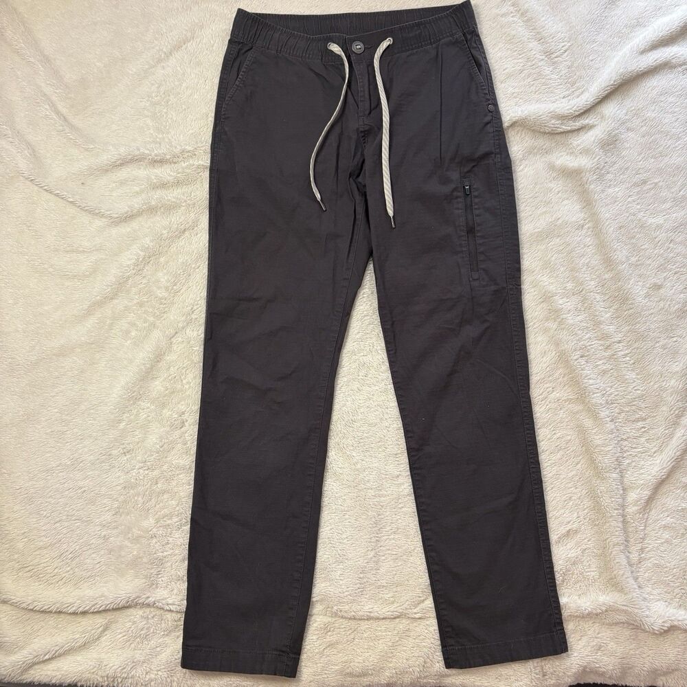 Vuori Women’s DuraTerra Ripstop Sz Small Charcoal Pants Drawstring Yoga Athletic